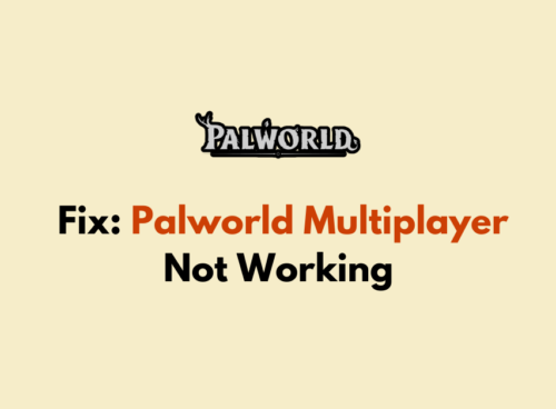 How To Fix Palworld Multiplayer Not Working 1