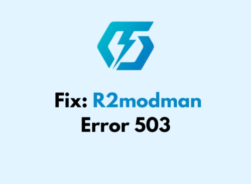 How To Fix R2modman Error 503