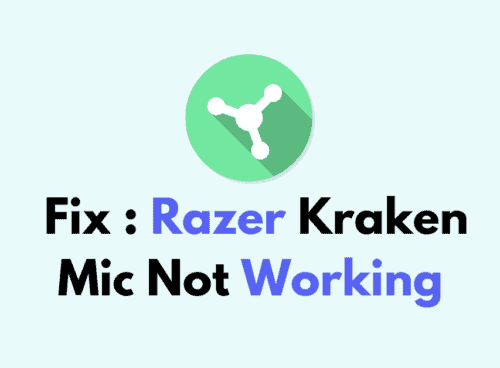 How To Fix Razer Kraken Mic Not Working 1