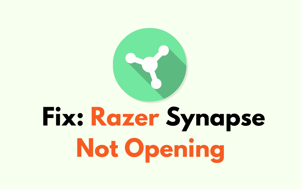How To Fix Razer Synapse Not Opening 1