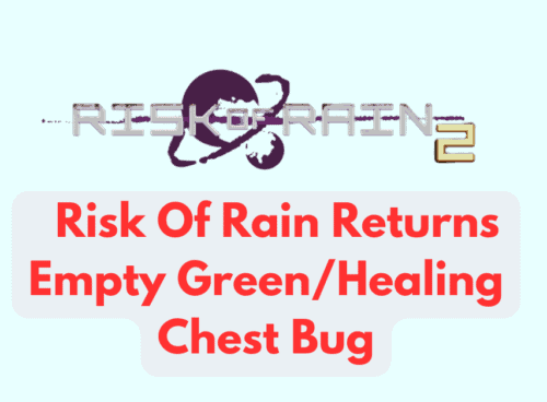 How To Fix Risk Of Rain Returns Empty Green/Healing Chest Bug