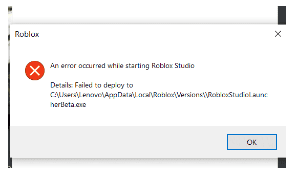 How To Fix Roblox Error "Failed To Deploy" 2 How To Fix Roblox Error Failed To Deploy