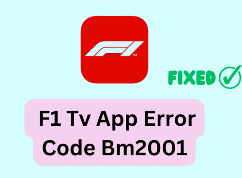 How To Fix F1 Tv App Error