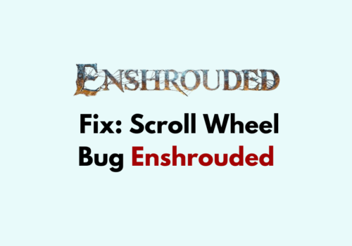 How To Fix Scroll Wheel Bug Enshrouded