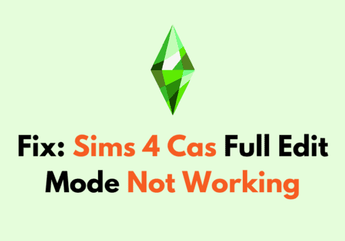 How To Fix Sims 4 Cas Full Edit Mode Not Working 1