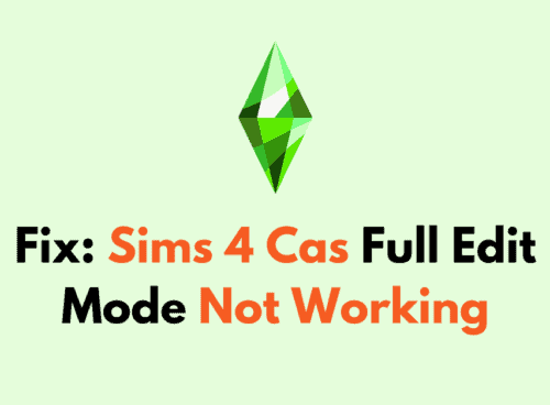 How To Fix Sims 4 Cas Full Edit Mode Not Working 1