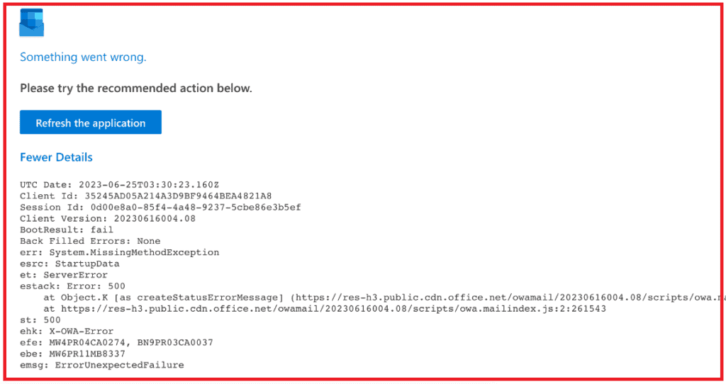 How To Fix "Something Went Wrong To Refresh the Application" On Outlook 1 How To Fix Something Went Wrong To Refresh the Application On Outlook