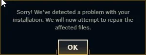 How To Fix Sorry We Have Detected a Problem With Your Installation In Leagues Of Legends 2 How To Fix Sorry We Have Detected a Problem With Your Installation In Leagues Of Legends