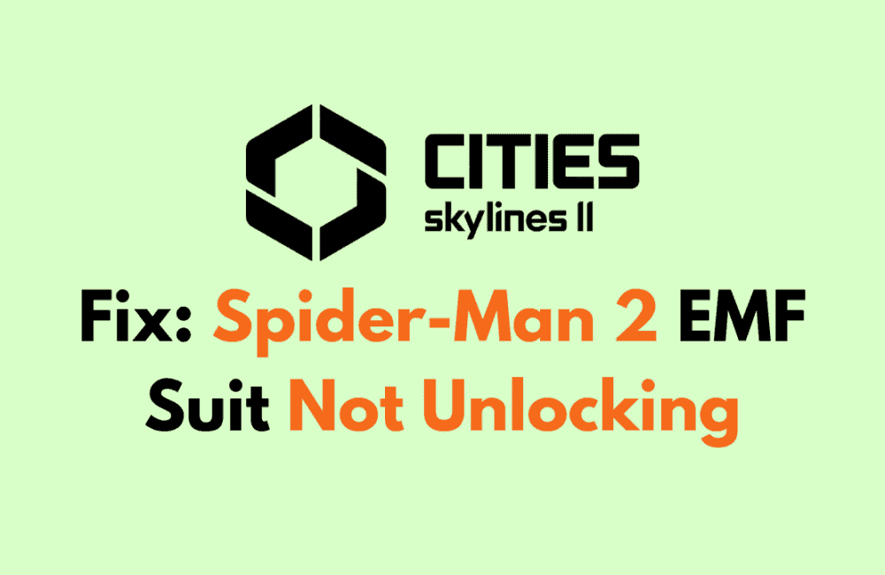 How To Fix Spider Man 2 EMF Suit Not Unlocking