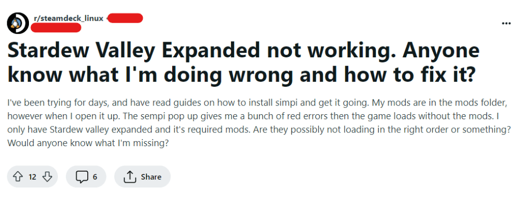 How To Fix Stardew Valley Expanded Mod Not Working 2 How To Fix Stardew Valley Expanded Mod Not Working 1