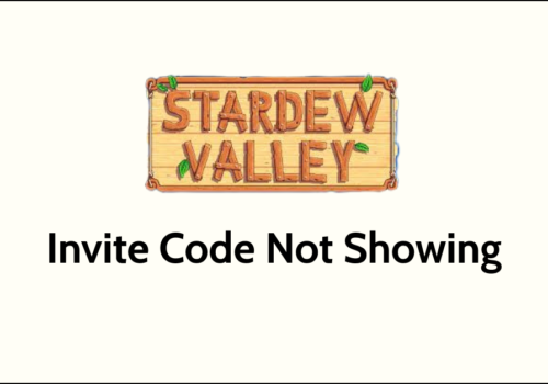 How To Fix Stardew Valley Invite Code Not Showing