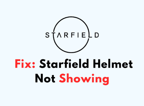 How To Fix Starfield Helmet Not Showing