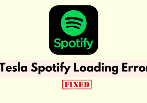 How To Fix Tesla Spotify Loading Error