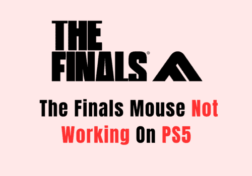 How To Fix The Finals Mouse Not Working On PS5