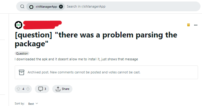 How To Fix “There Was A Problem Parsing The Package” On xManager 3 How To Fix There Was A Problem Parsing The Package On XManager