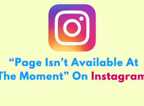How to Fix "This Page Isn't Available At The Moment" on Instagram 15 How To Fix “This Page Isn’t Available At The Moment” On Instagram