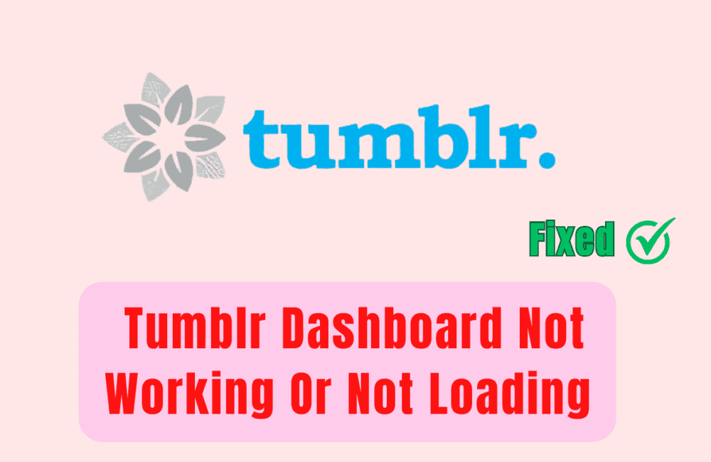 How To Fix Tumblr Dashboard Not Working Or Not Loading
