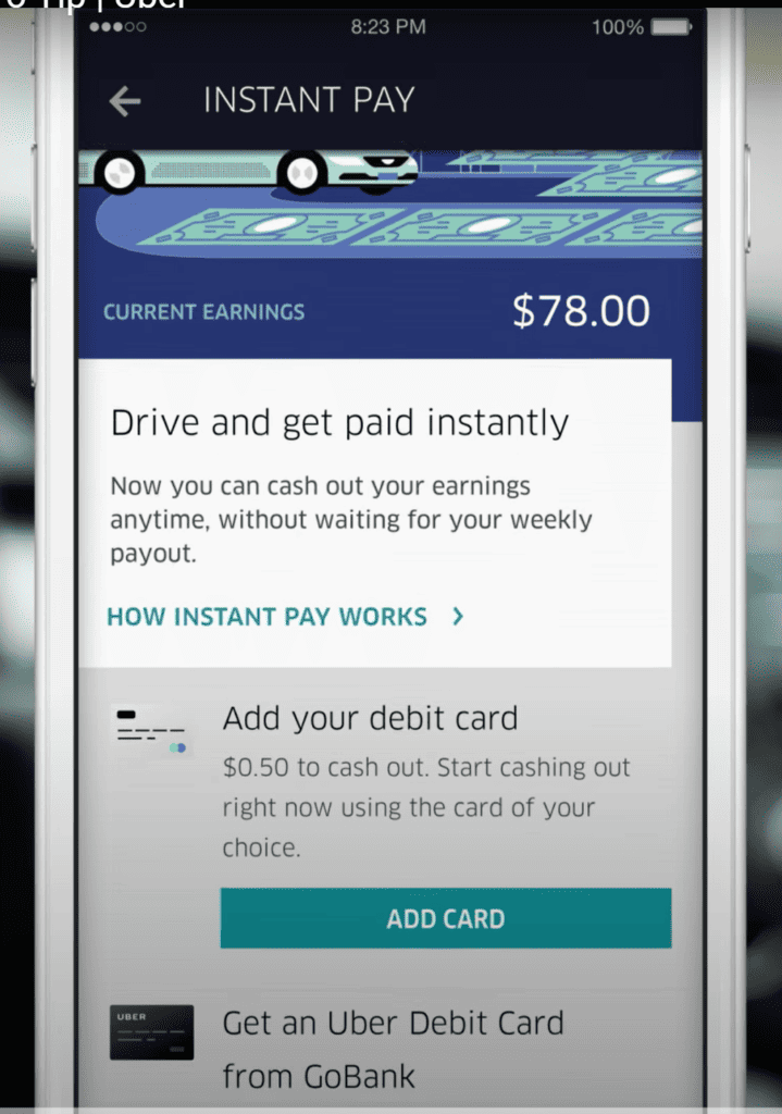 How To Fix Uber Instant Pay Not Working 4 How To Fix Uber Instant Pay Not Working debit card option