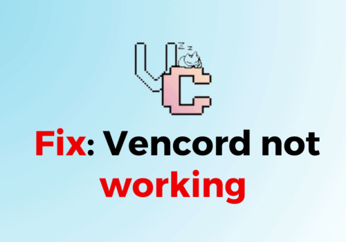 How To Fix Vencord not working 1
