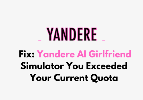 How To Fix Yandere AI Girlfriend Simulator You Exceeded Your Current Quota