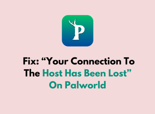 How To Fix Your Connection To The Host Has Been Lost On Palworld