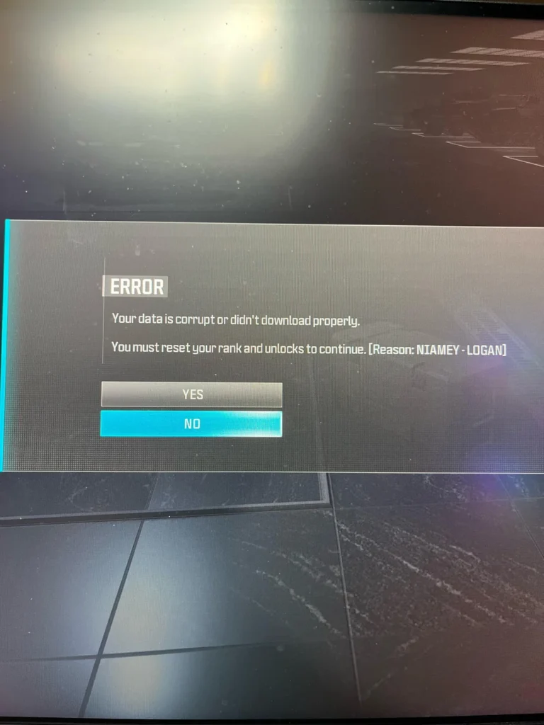How To Fix “You Must Reset Your Rank And Unlocks To Continue” Error In Modern Warfare 3 (MW3) 2 How To Fix Your Data Is Corrupt Or Didnt Download Properly Error In Modern Warfare 3 MW3