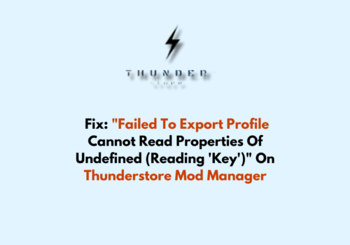 How To Fix Failed To Export Profile Cannot Read Properties Of Undefined Reading Key On Thunderstore Mod Manager 1