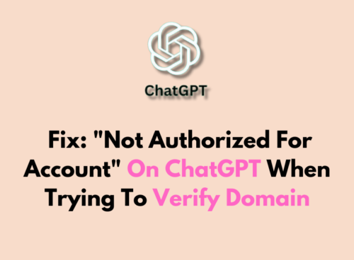 How To Fix Not Authorized For Account On ChatGPT When Trying To Verify Domain 1