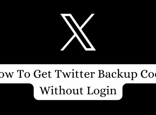 How To Get Twitter Backup Code Without Login