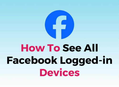 How To See All Facebook Logged in Devices
