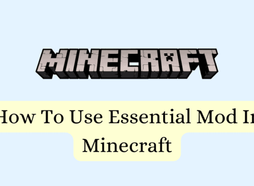 How To Use Essential Mod In Minecraft