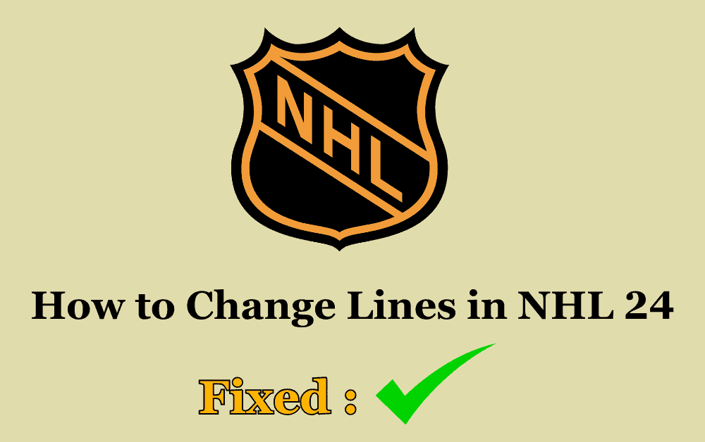 How to Change Lines in NHL 24