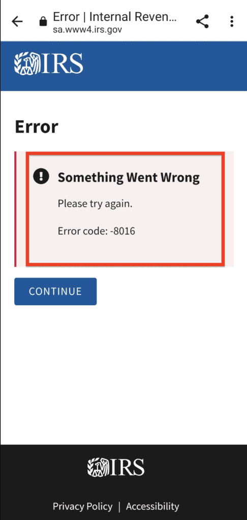 How to Fix "Error Code 8016" on IRS 1 How to Fix Error Code 8016 on IRS