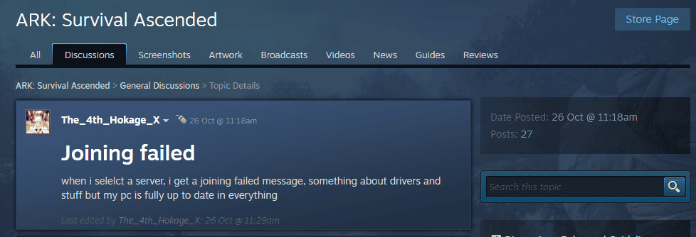 How to Fix ARK Survival Ascended Joining Failed Error 2 How to Fix ARK Survival Ascended Joining Failed Error