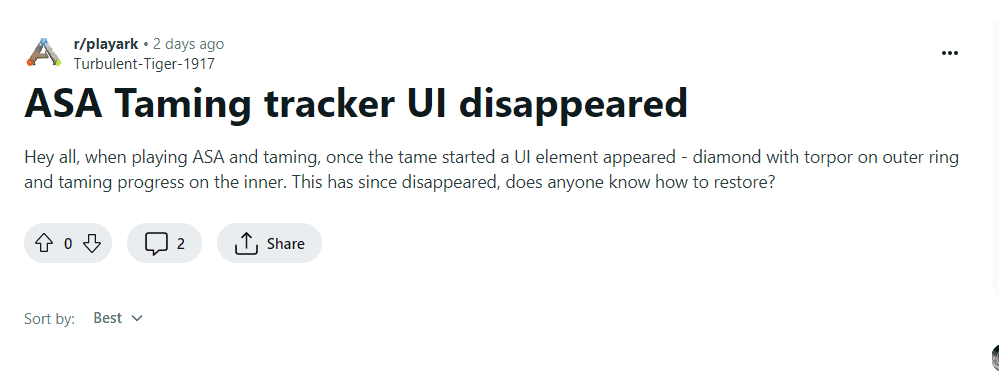 How to Fix ARK Survival Ascended Taming Tracker UI Disappeared 2 How to Fix ARK Survival Ascended Taming Tracker UI Disappeared