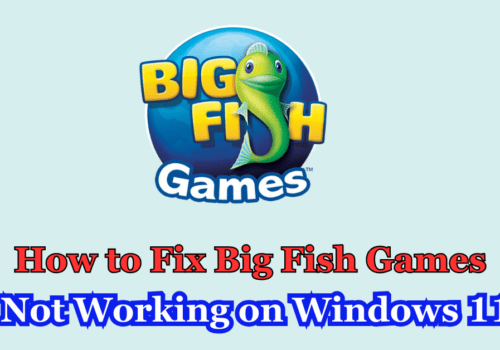 How to Fix Big Fish Games Not Working on Windows 11