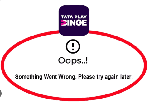 How to Fix Binge Oops something went wrong Error 1 How to Fix Binge Oops something went wrong Error