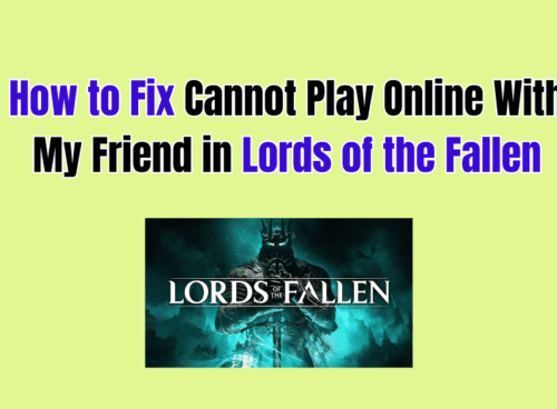 How to Fix Cannot Play Online With My Friend in Lords of the Fallen
