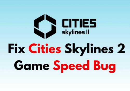 How to Fix Cities Skylines 2 Game Speed Bug 1