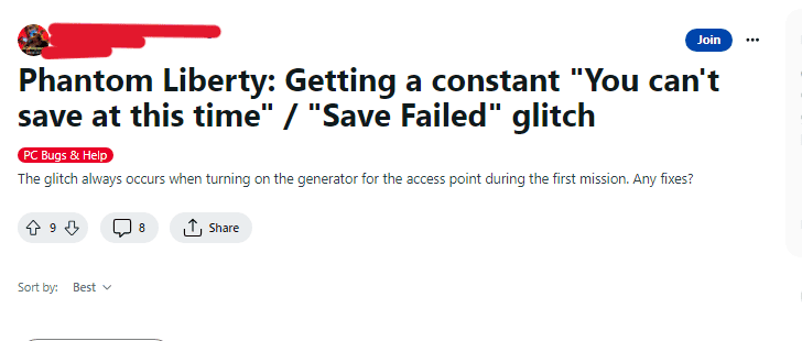 How to Fix Cyberpunk 2077 "You can't save at this time" or "Save Failed" glitch 2 How to Fix Cyberpunk 2077 You cant save at this time or Save Failed glitch