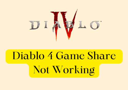 How to Fix Diablo 4 Game Share Not Working