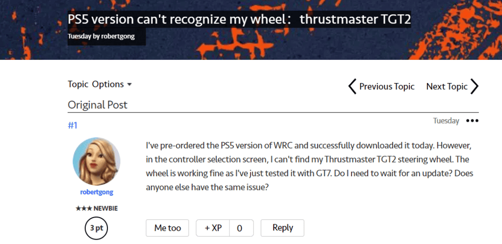 How to Fix EA Sports WRC PS5 Version Cant Recognize Thrustmaster TGT2 Steering Wheel