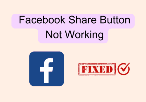 How to Fix Facebook Share Button Not Working
