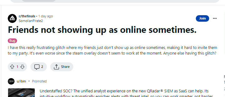 How to Fix Friends not showing up as online sometimes on The Finals 2 How to Fix Friends not showing up as online sometimes on The Finals