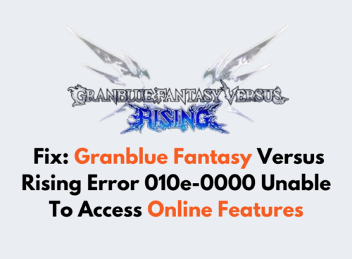 How to Fix Granblue Fantasy Versus Rising Error 010e 0000 Unable To Access Online Features