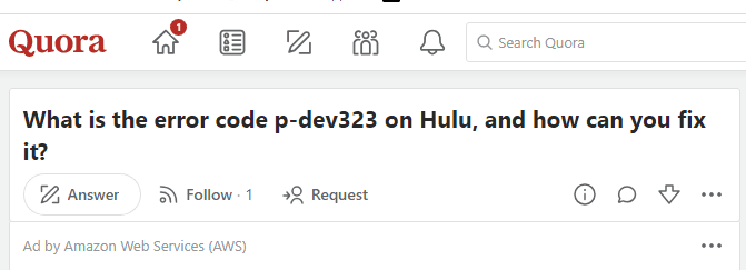 How to Fix Hulu error code p-dev323 1 How to Fix Hulu error code p dev323