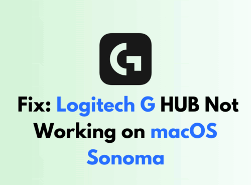 How to Fix Logitech G HUB Not Working on macOS Sonoma 1