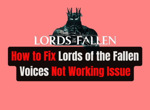 How to Fix Lords of the Fallen Voices Not Working Issue 1