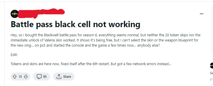 How to Fix MW3 Battle pass black cell not working 2 How to Fix MW3 Battle pass Blackcell not working
