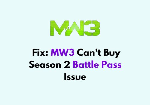 How to Fix MW3 Cant Buy Season 2 Battle Pass Issue